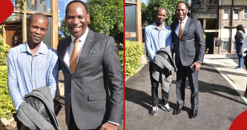 Ezekiel Mutua Meets His Former Toilet Cleaner, Vows to fulfil Promise ...