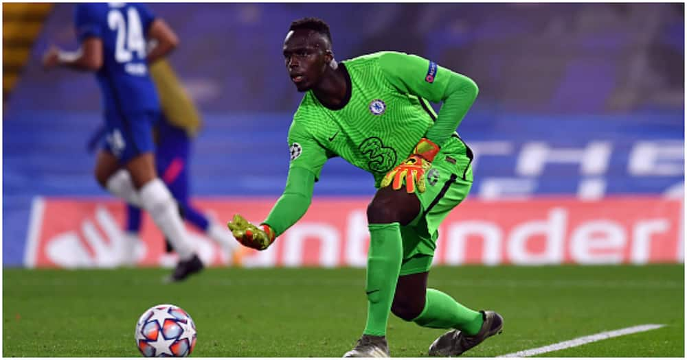 Edouard Mendy while in action for Chelsea during a past match. Photo: Getty Images.