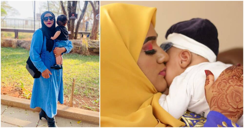 Aisha Khan shares postpartum experience eight months later.