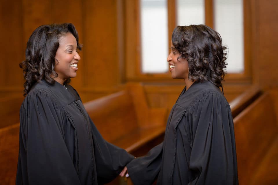 Meet adorable twin sisters who serve simultaneously as court judges