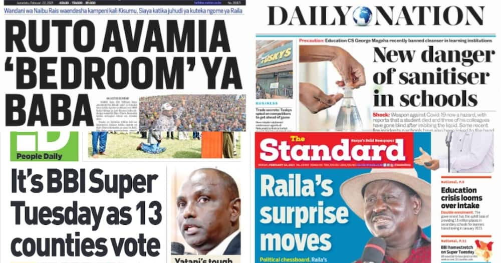 Kenyan newspapers review for February 22: Raila Odinga has 4 days to declare his interest in presidency