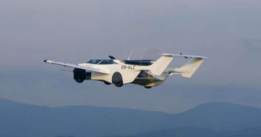 A flying car (pictured) equipped with a BMW engine has complete a 35-minute flight test between two airports. Photo: Dailyhunt.