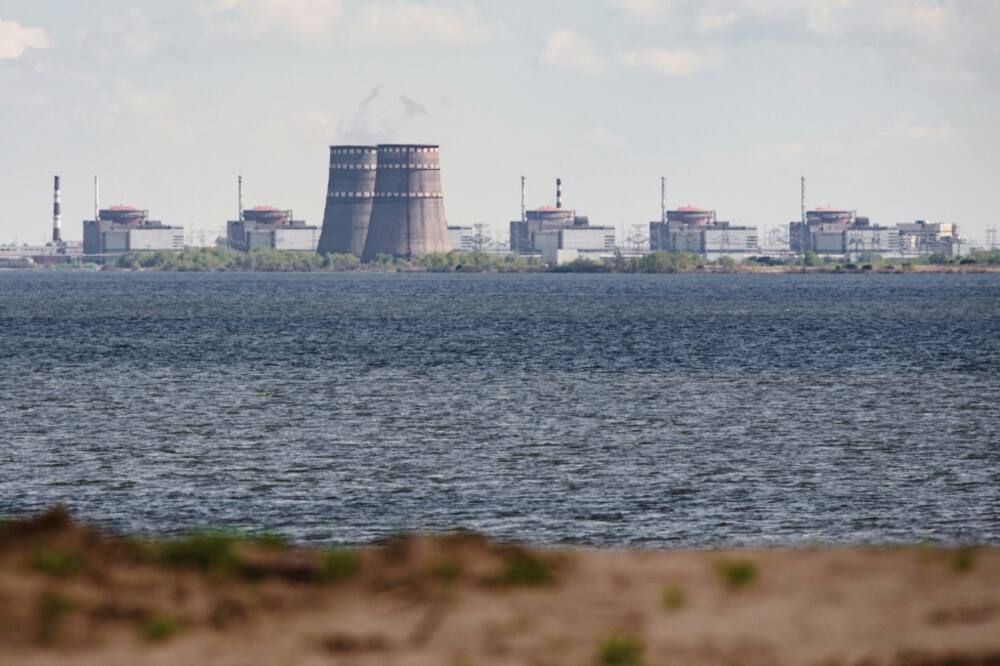 Zaporizhzhia nuclear plant (pictured on April 27, 2022) was captured by Russian troops not long after Moscow launched its invasion of Ukraine