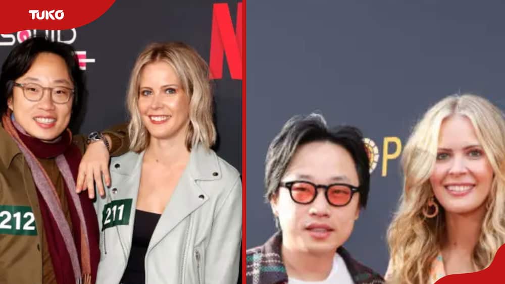 Brianne Kimmel and coedian Jimmy O Yang at various events