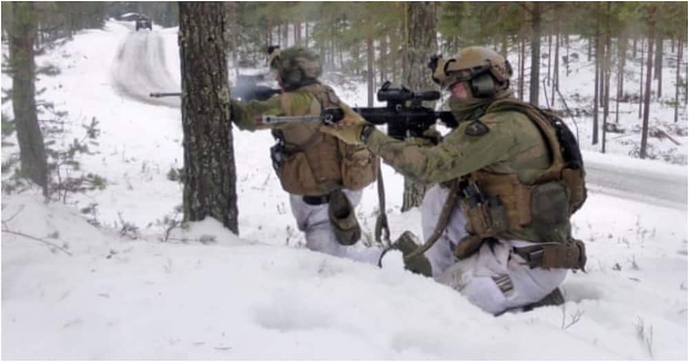 Norway calls up about 8,000 young men and women for military service each year.