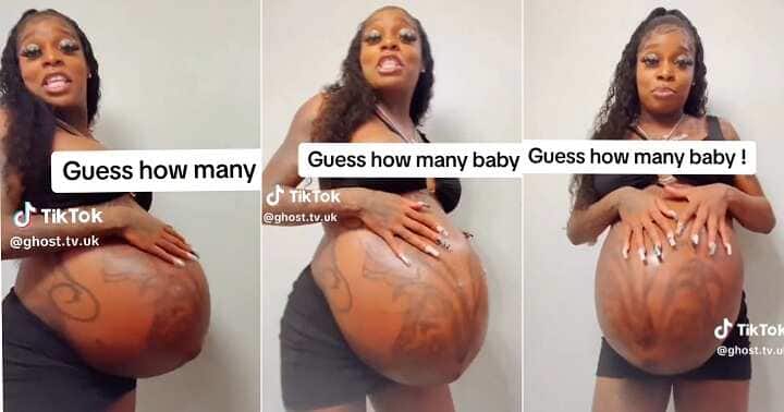 Lady with Massive Baby Bump Dances in Video, People React: Expecting 7  Babies 