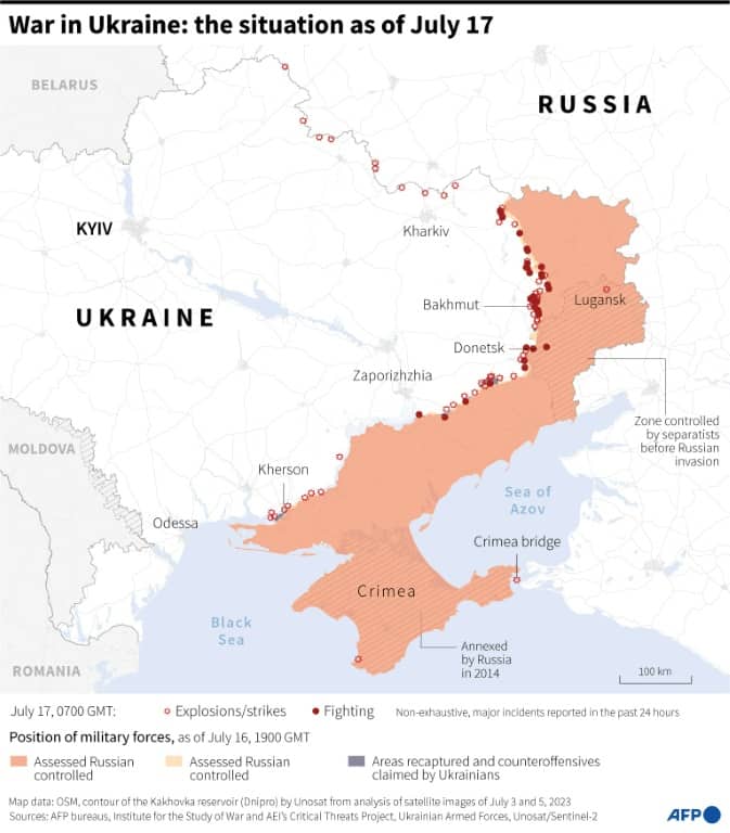 War in Ukraine: the situation as of July 17