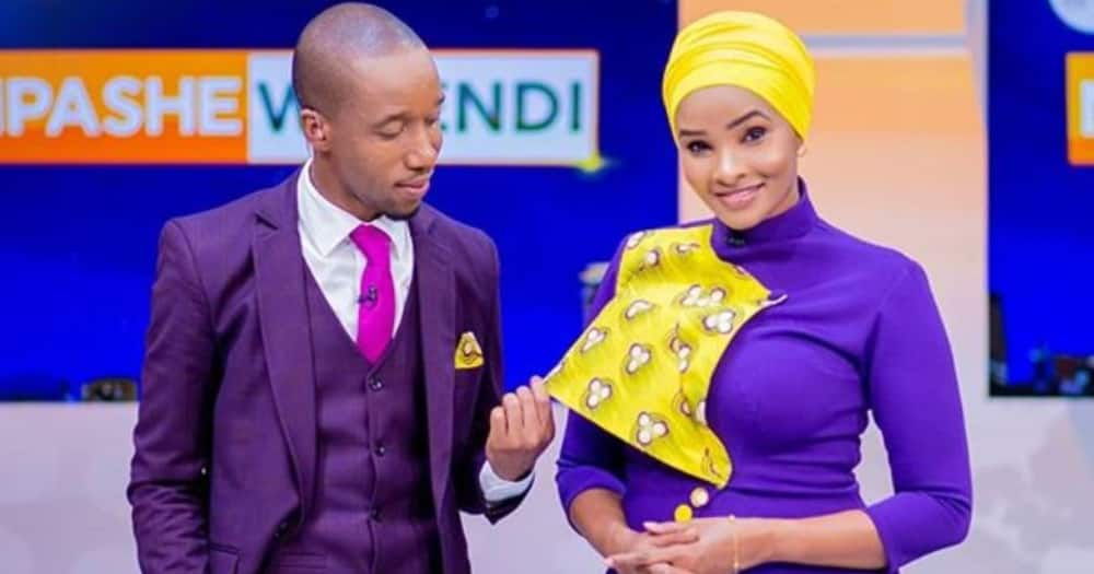 Lulu Hassan, Rashid Abdalla share jinx moment on live TV.