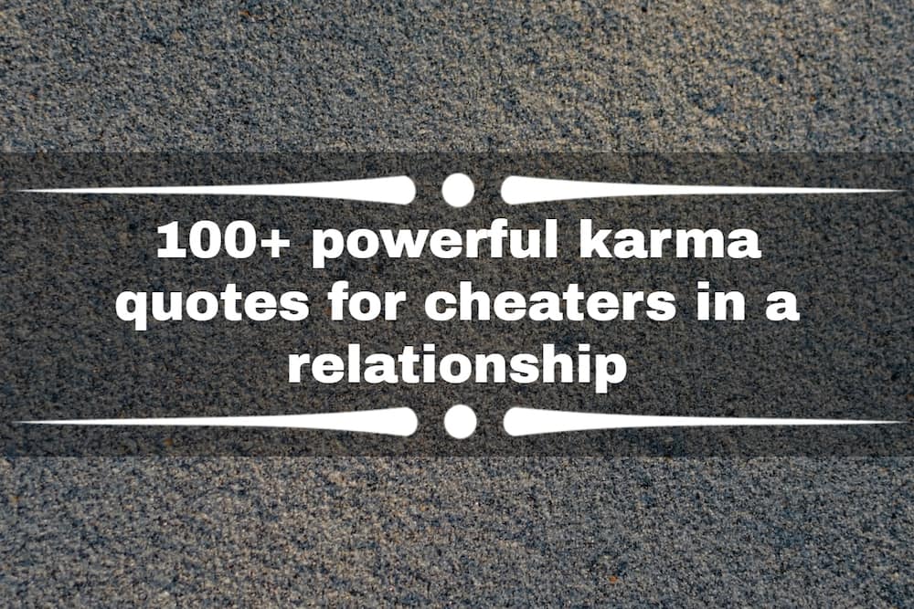 karma quotes for cheaters