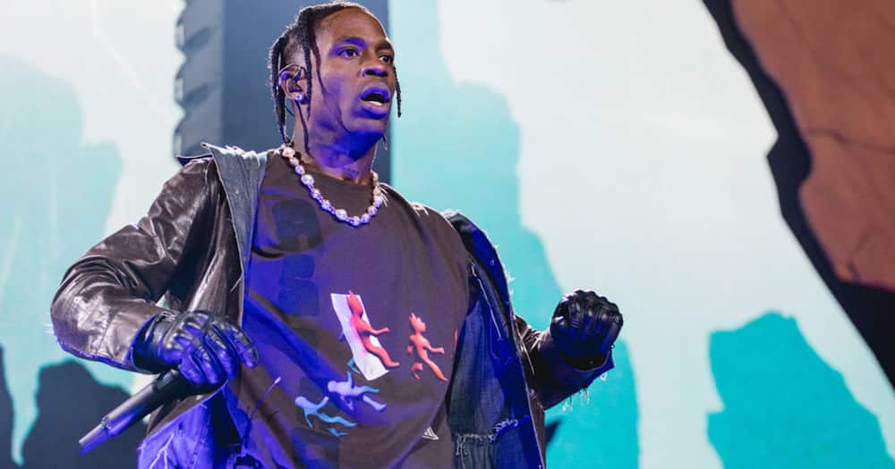 Travis Scott performing at the Astroworld Festival.