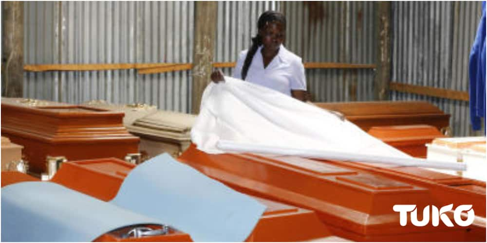 A coffin making shop. Photo: TUKo.co.ke.