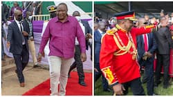 Man in Black: 7 Photos of President Uhuru Kenyatta’s Lethal Bodyguard Keeping Him Safe