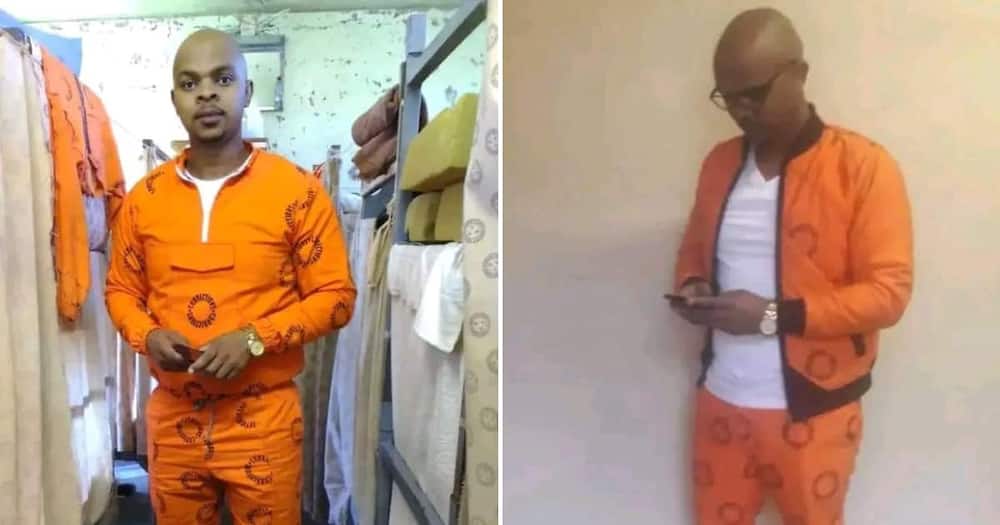 Eastern Cape inmate holding a cellphone