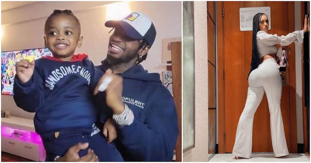 Diamond's Baby Mama Tanasha Donna Acknowledges He's Trying as Dad.