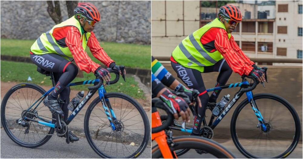 Rachel Ruto's bicycle.