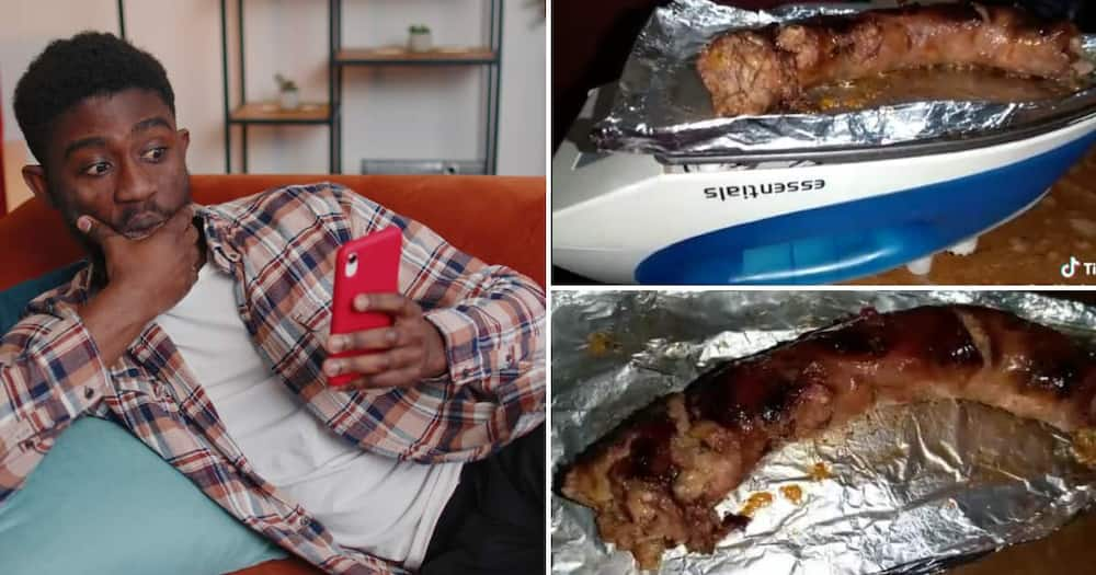 El video de TikToker cocinando «Mutura» en una plancha de vapor tiene a los internautas en puntadas: «Varsity Life»