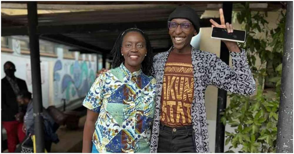 Wachira Nyokabi and Martha Karua. Photo: Iam_WachiraNyokabi.