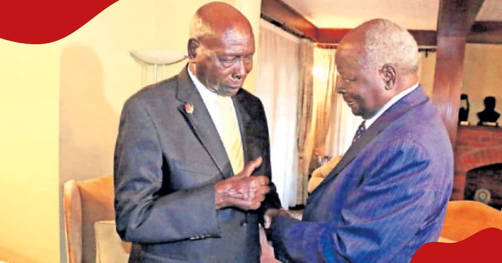 Daniel Moi and Mwai Kibaki