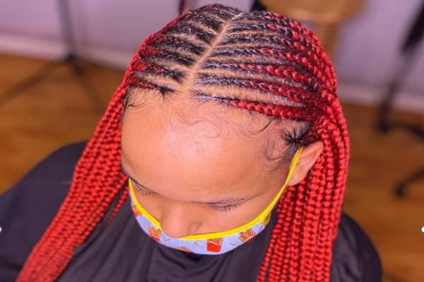 Tribal braids deals with beads