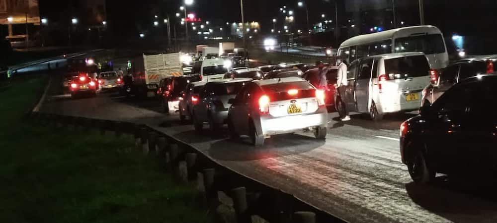 Thika Road: Hundreds of Motorists Stuck for Hours as Police Officers Strictly Enforce Curfew Rules