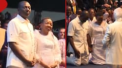 William Ruto, Rachael Go Down on Their Knees as Benny Hinn Prays for Them: "Kenya Is Blessed"
