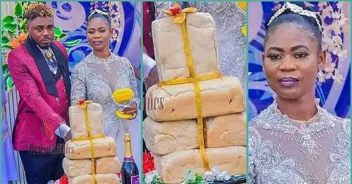 Couple disappointed by baker cuts bread on wedding day.