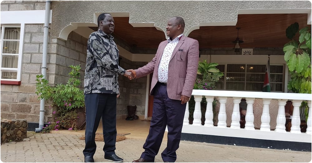 Isaac Rutto supported Raila Odinga (l) in the 2017 polls.