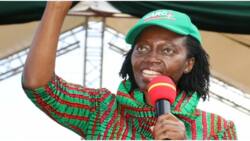 Martha Karua Forced to Take Water after Losing Her Voice while Castigating Ruto's Gov't
