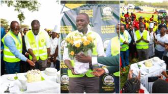 Johnson Sakaja Plants 3800 Trees on His 38th Birthday, Colleagues Surprise Him with Flowers and Cake