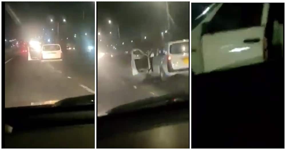 Kenyans Call on DCI to Investigate after Night Video Shows Lady Screaming from Speeding Car with Door Open