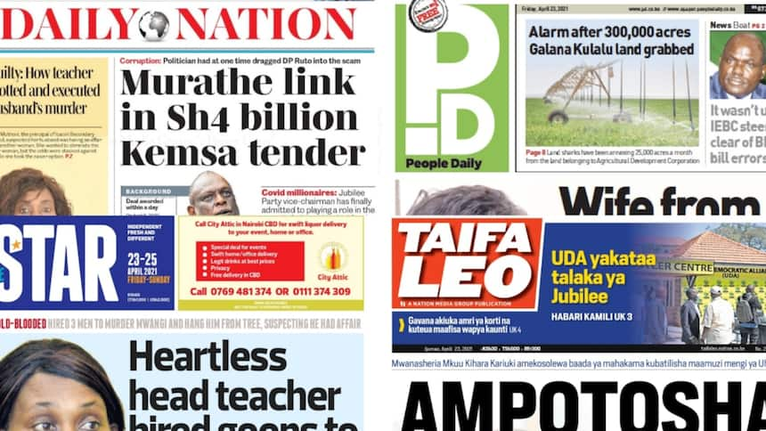 Top Kenyan Newspapers Headlines | Daily Updates on TUKO