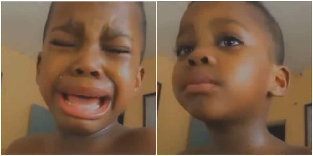 Adorable Little boy cries uncontrollably as mum says he's not her best friend