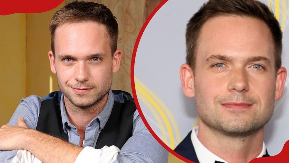 A collage of Patrick J. Adams at the SAGIndie Brunch and Patrick J. Adams at the 75th Annual Tony Awards