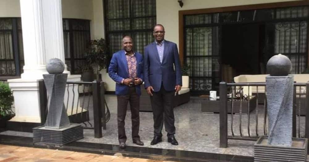 Evans Kidero (right) served as Nairobi's first governor.