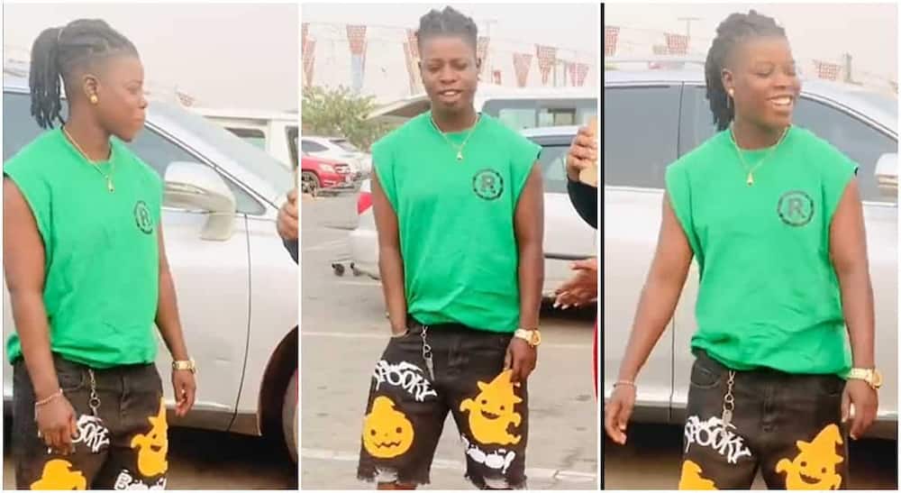 Photos of a Nigerian lady who is tomboy.