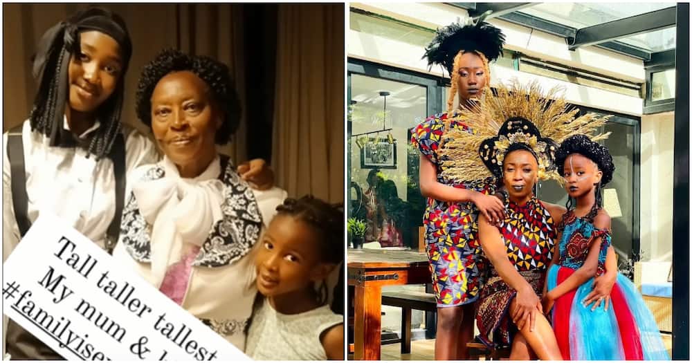 Wahu Kagwi shows off her mum and lovely daughters.