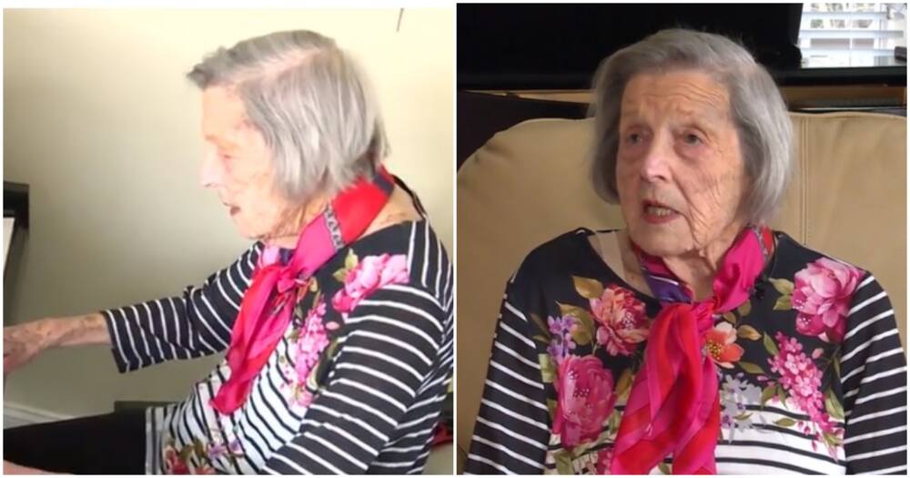American granny Mann, 103, shares secrets to long life.
