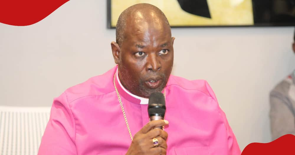 Archbishop Jackson Ole Sapit delivers an address.