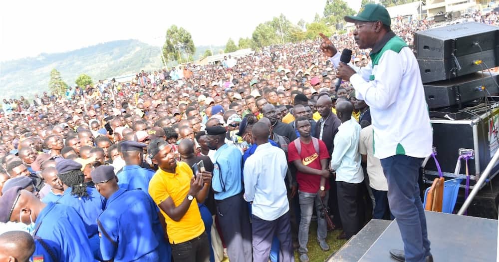 Moses Wetang'ula in Nakuru.