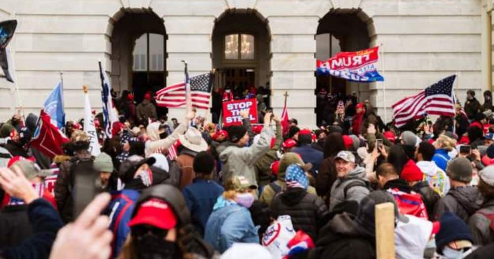 Donald Trump's supporters stormed the US congress on Wednesday, January 6, in protest over Joe Biden's win. Photo: Getty Images.