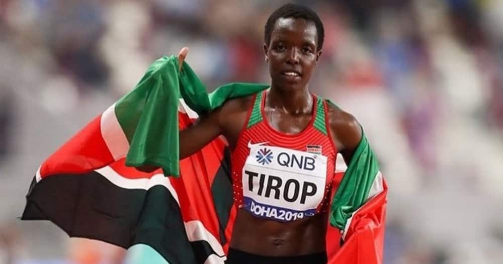Agnes Tirop. Photo: Athletic Kenya.