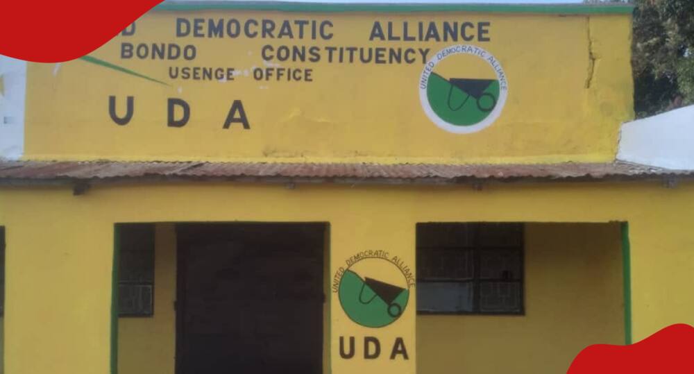 United Democratic Alliance (UDA) party's offices in Usenge