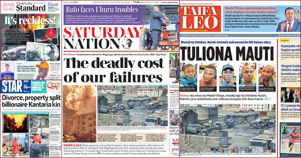 Kenya Newspapers Review, Feb 3
