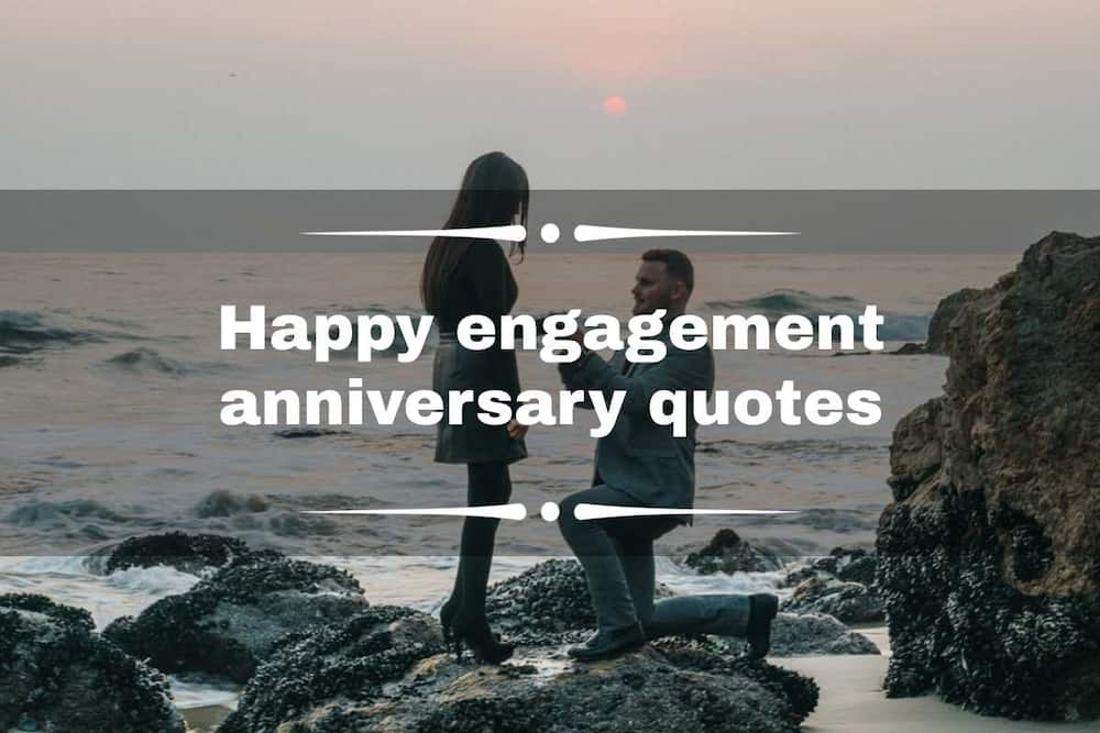 The best happy engagement anniversary quotes for wife and husband