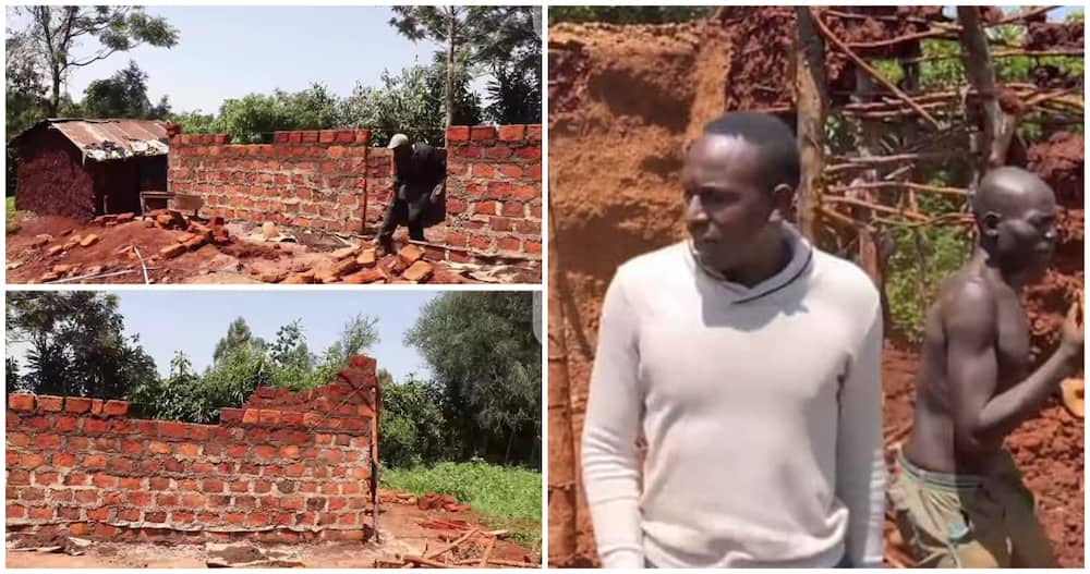 YY Comedian builds permanent house for Kakamega man who sold roof.