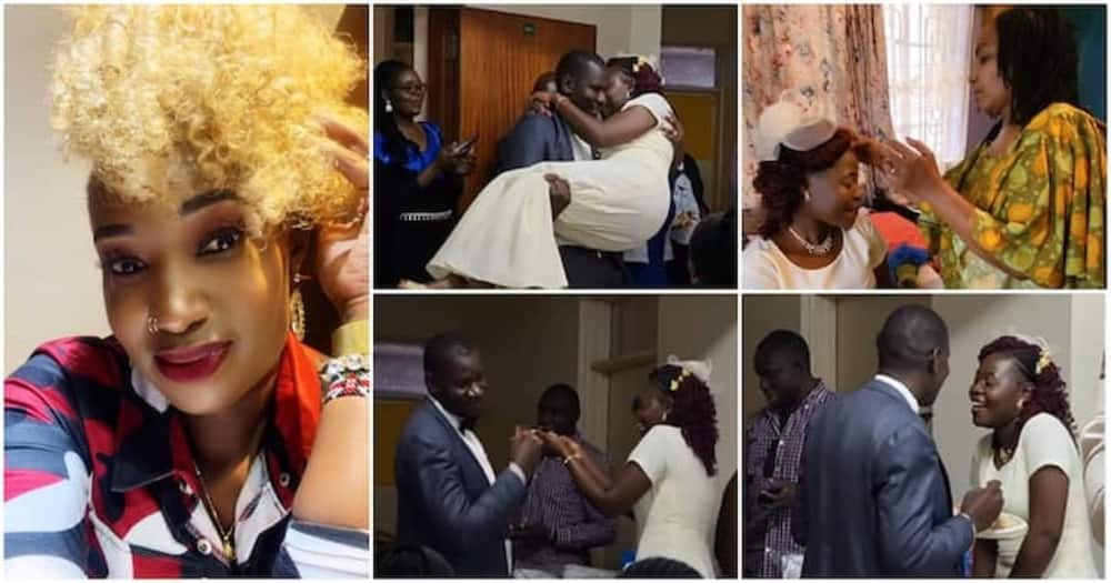 Tallia Oyando showered her househelp with love on her wedding day. Photo: Tallia Oyando.