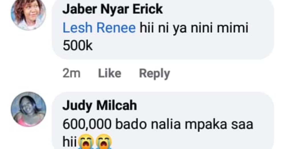 Judy Milcah revealed she lost KSh 600,000.