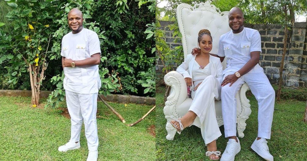 Jalang'o, Wife Amina Chao Step out in All-White Matching Outfits: "Jaber is Jaber"