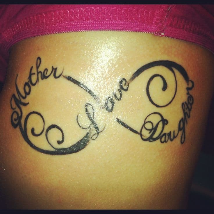 mother daughter infinity tattoos