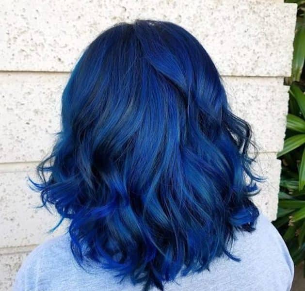 blue hair for dark skin